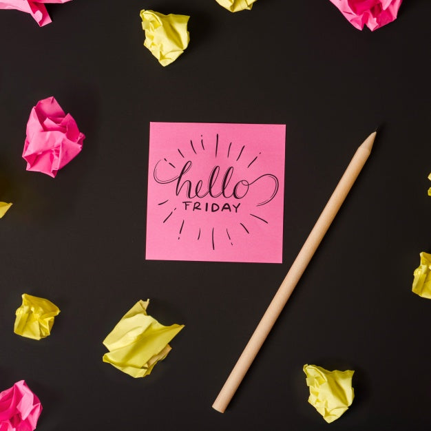 Free Creative Sticky Notes Mockup Psd