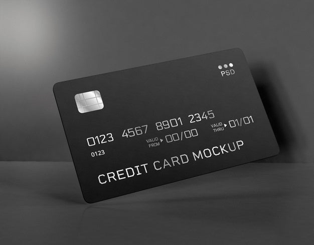 Free Credit Card Mockup Psd
