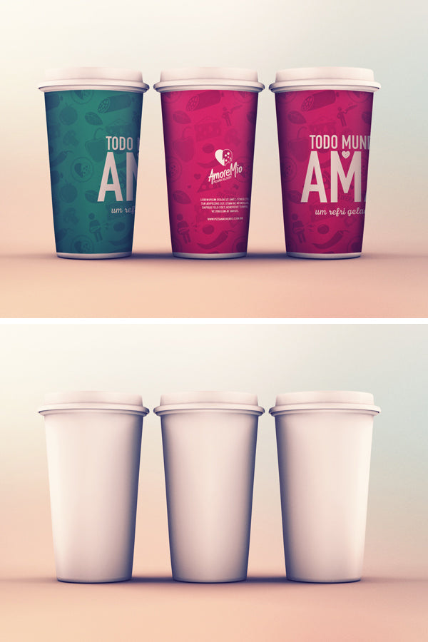 Free Cups Mockup Psd