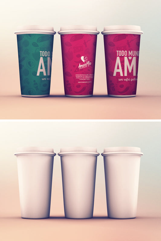 Free Cups Mockup Psd