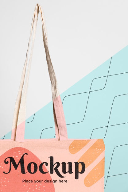 Free Cute Bag Concrpt Mock-Up Psd