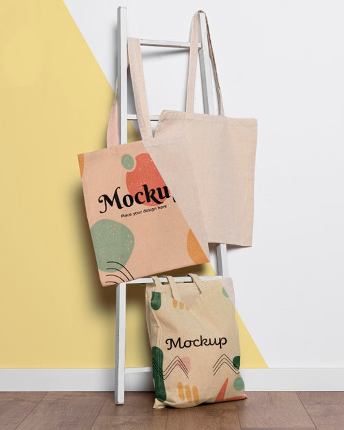 Free Cute Bag Concrpt Mock-Up Psd