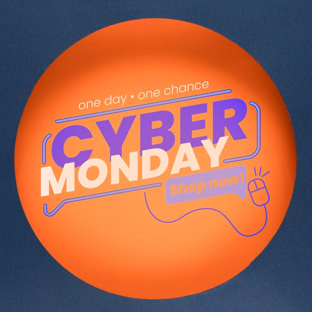 Free Cyber Monday Concept Mock-Up Psd