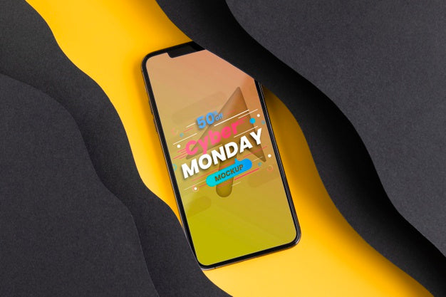 Free Cyber Monday Concept With Mock-Up Psd