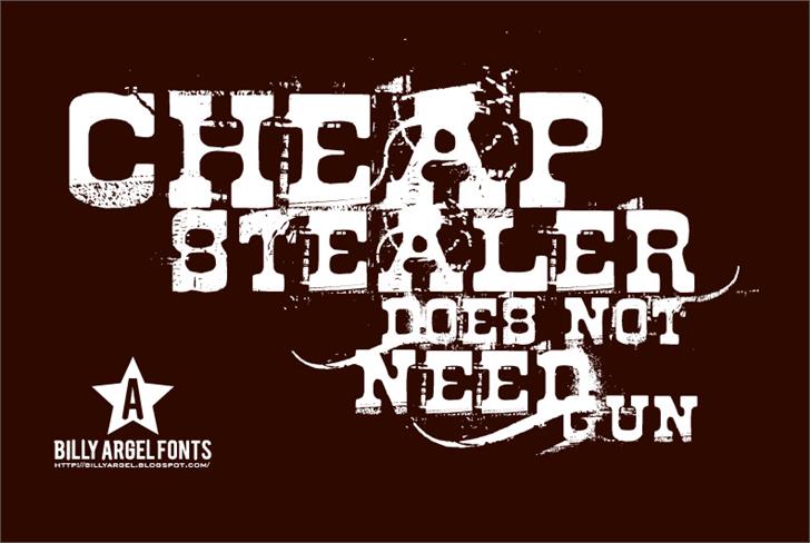 Free Cheap stealer Font