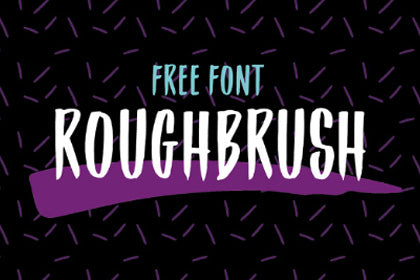 Free Roughbrush Display Typeface