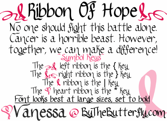 Free RibbonOfhope Font