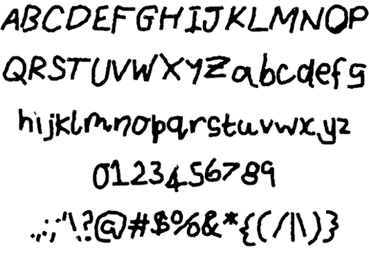 Free IAmTheCrayonMaster Font