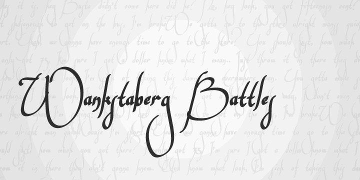 Free Wankstaberg Battles Font