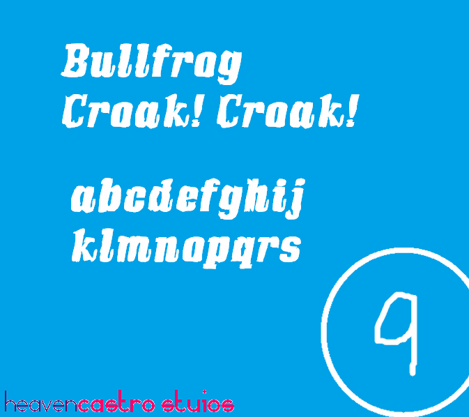 Free Bullfrog Font