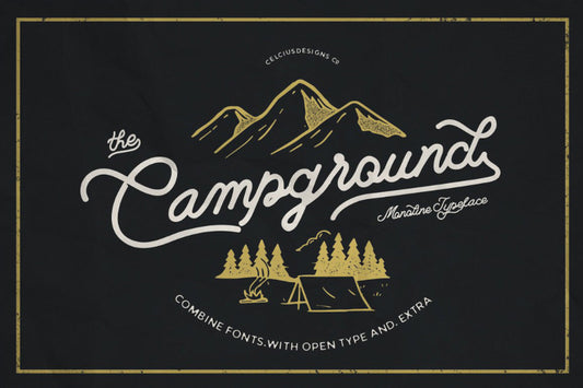 Free Campground Monoline Script