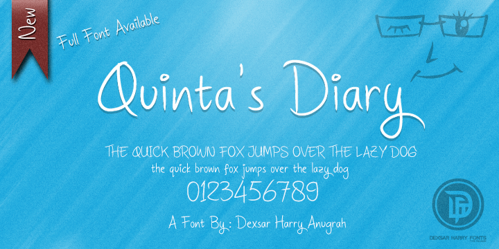 Free DHF Quinta\'s Diary Font