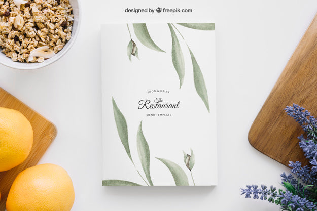 Free Decorative Book Cover Mockup Psd