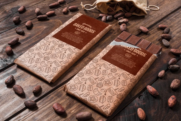 Free Decorative Chocolate Mockup Psd