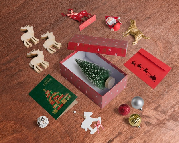 Free Decorative Christmas Mockup Psd