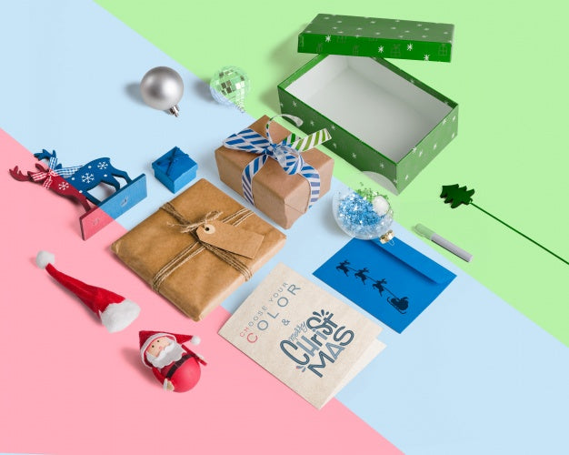 Free Decorative Christmas Mockup Psd