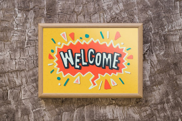 Free Decorative Frame Mockup With Quote Concept Psd