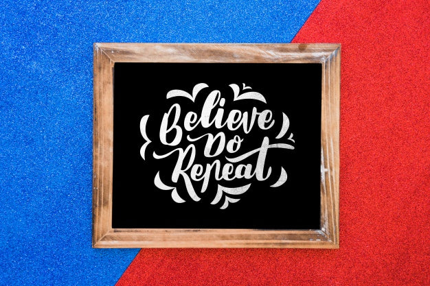 Free Decorative Frame Mockup With Quote Concept Psd