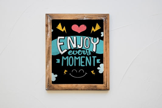 Free Decorative Frame Mockup With Quote Concept Psd