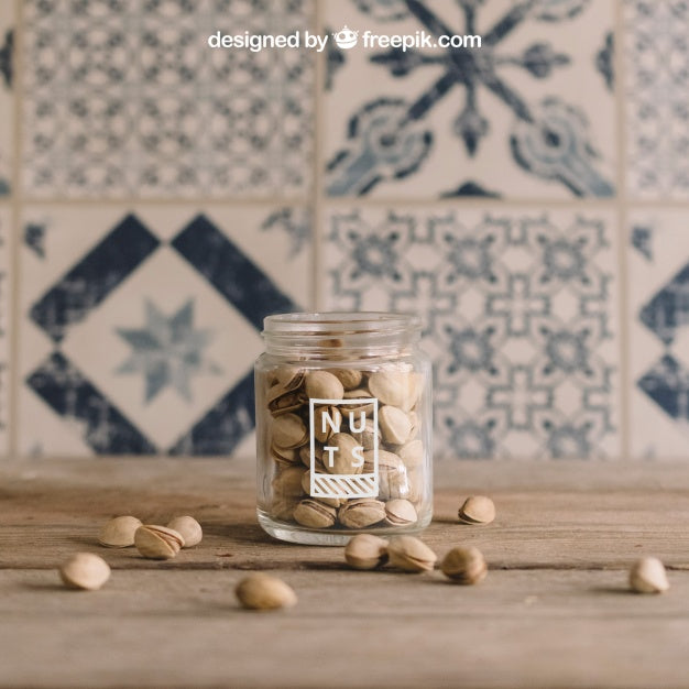 Free Decorative Nuts Mockup Psd