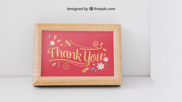 Free Decorative Photo Frame Mockup Psd