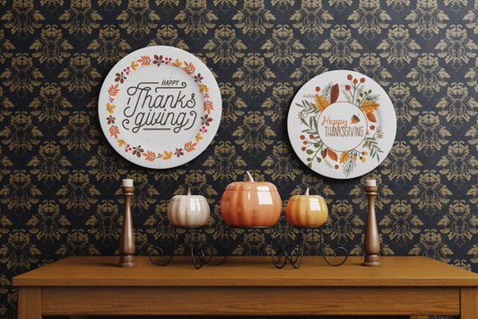 Free Decorative Thanksgiving Day Setup Psd