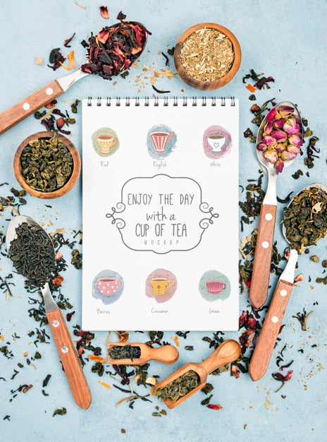 Free Delicious Aromatic Tea Concept Mock-Up Psd