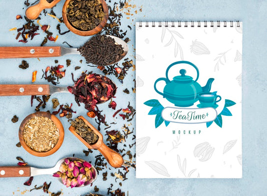 Free Delicious Aromatic Tea Concept Mock-Up Psd