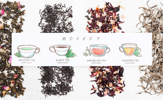 Free Delicious Aromatic Tea Concept Mock-Up Psd