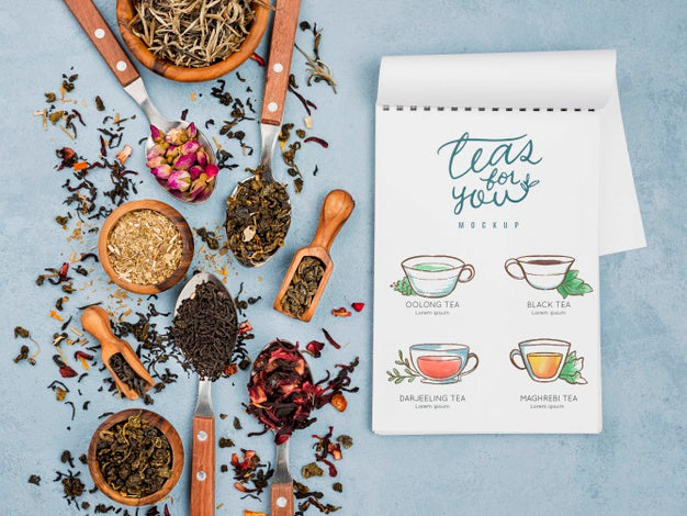 Free Delicious Aromatic Tea Concept Mock-Up Psd