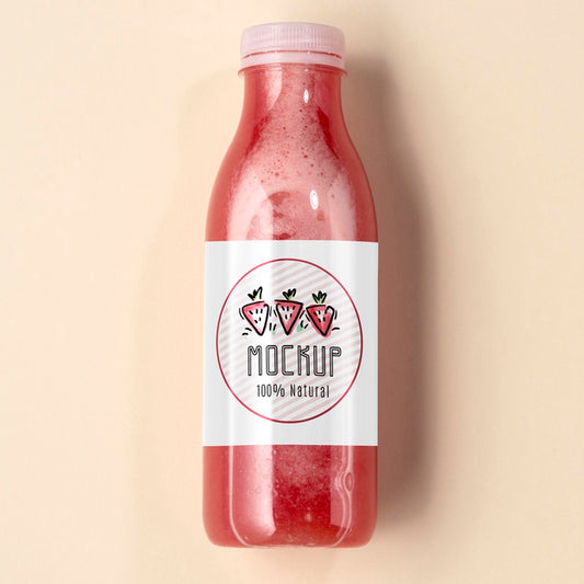 Free Delicious Detox Juice Concept Mock-Up Psd