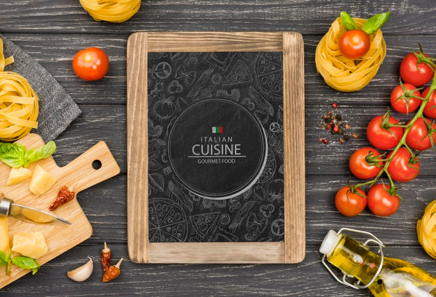 Free Delicious Food Italian Cuisine Concept Psd