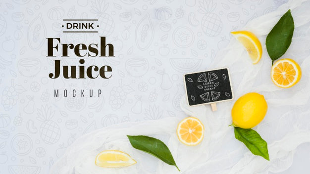 Free Delicious Fruit Concept Mock-Up Psd