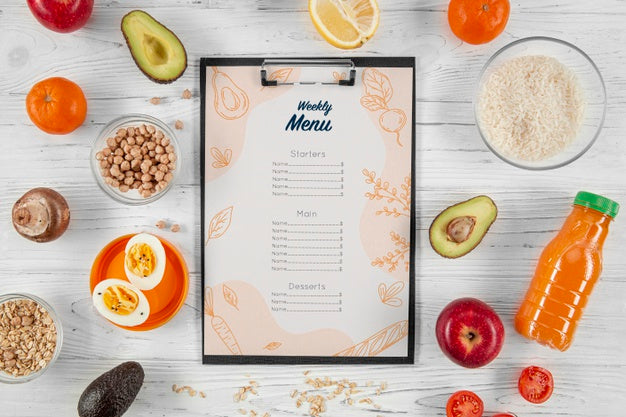 Free Delicious Menu Concept Mock-Up Psd