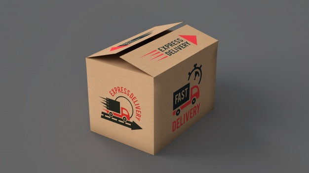 Free Delivery Box Mockup Psd