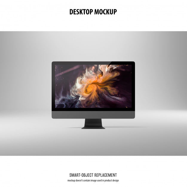 Free Desktop Screen Mockup Psd