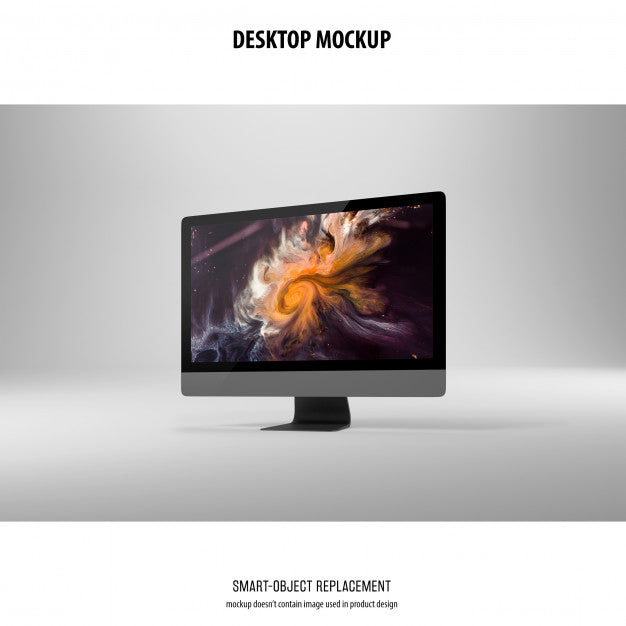 Free Desktop Screen Mockup Psd