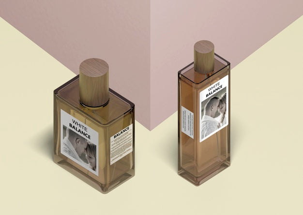 Free Different Shape Bottles Of Perfume Psd