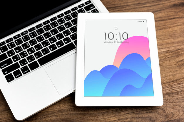 Free Digital Tablet Screen Mockup Template Psd