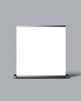 Free Display Stand Billboard Mockup