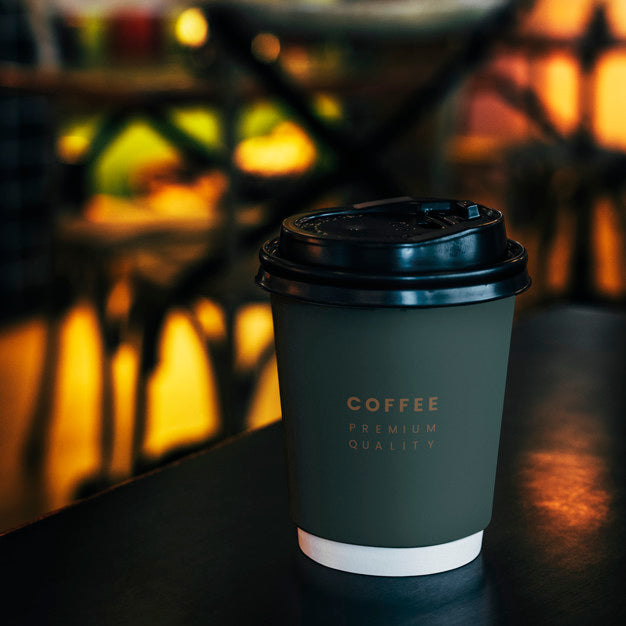 Free Disposable Coffee Paper Cup Mockup Design Psd