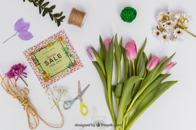 Free Diy Spring Mockup Psd