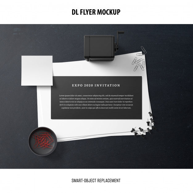 Free Dl Flyer Mockup Psd