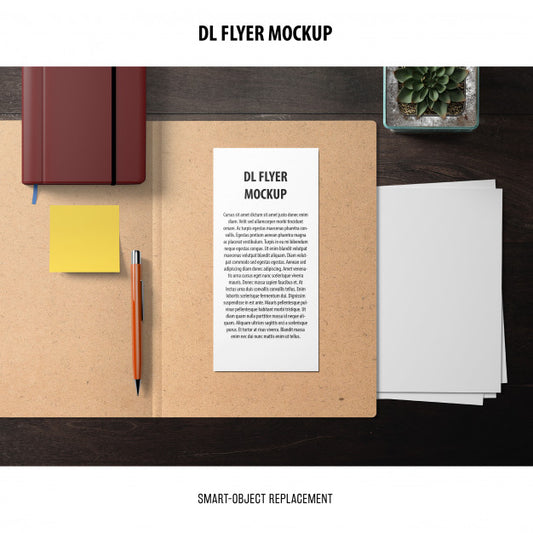 Free Dl Flyer Mockup Psd