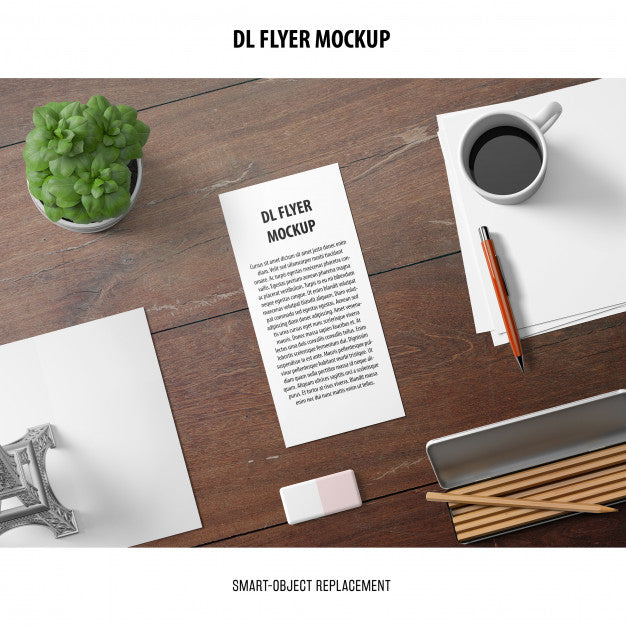 Free Dl Flyer Mockup Psd