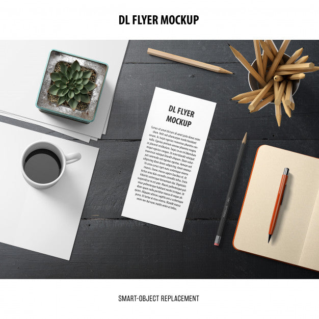 Free Dl Flyer Mockup Psd