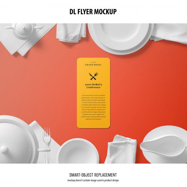 Free Dl Flyer Mockup Psd