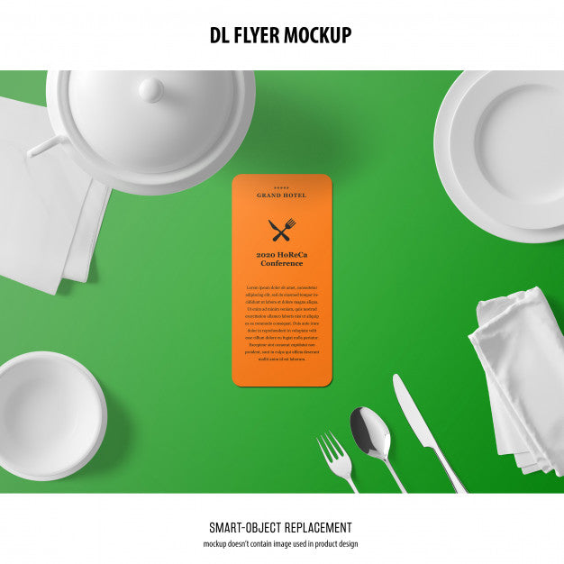 Free Dl Flyer Mockup Psd