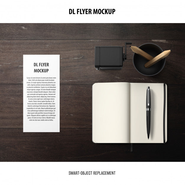 Free Dl Flyer Mockup Psd