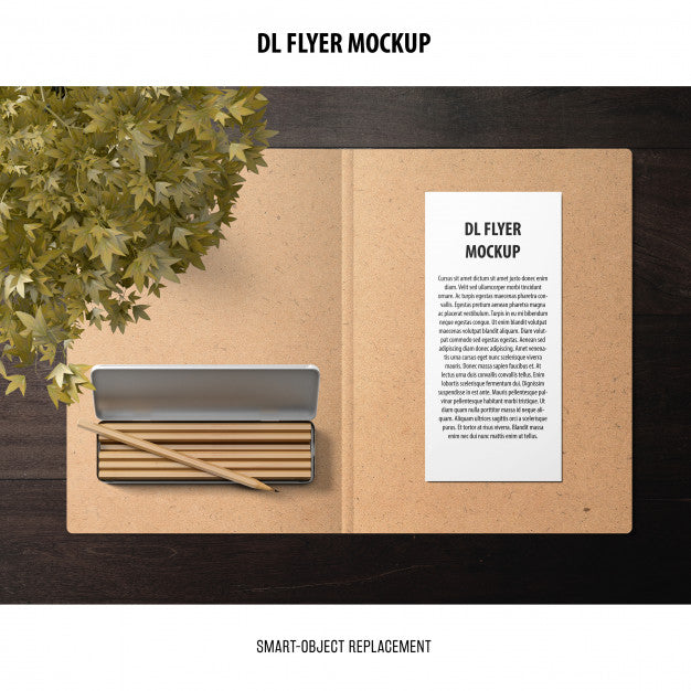 Free Dl Flyer Mockup Psd